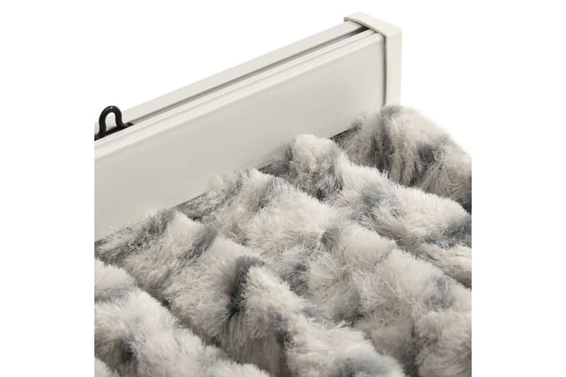 Insektsgardin lyse- og mørkegrå 100x220 cm chenille - Grå - Hage - Utemiljø - Hagedekorasjon - Myggnett
