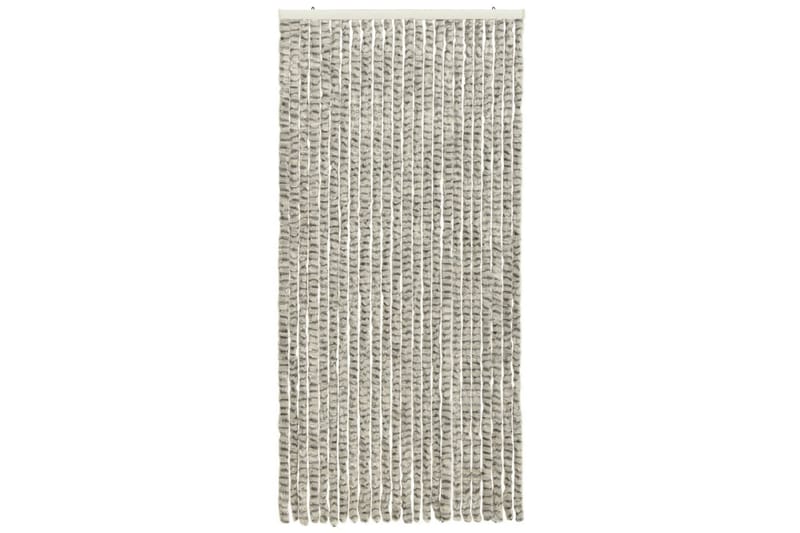 Insektsgardin lyse- og mørkegrå 100x220 cm chenille - Grå - Hage - Utemiljø - Hagedekorasjon - Myggnett
