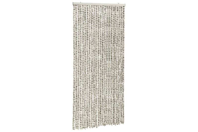 Insektsgardin lyse- og mørkegrå 100x220 cm chenille - Grå - Hage - Utemiljø - Hagedekorasjon - Myggnett