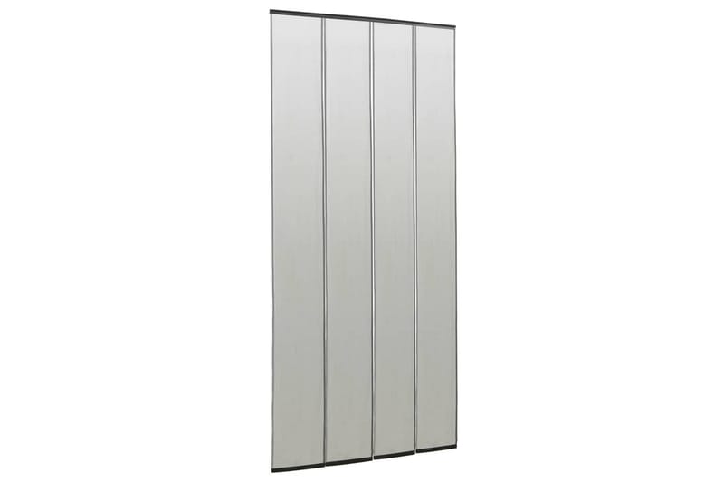 Insektskjerm for dør med 4-delers nettgardin svart 120x240cm - Svart - Hage - Utemiljø - Hagedekorasjon - Myggnett