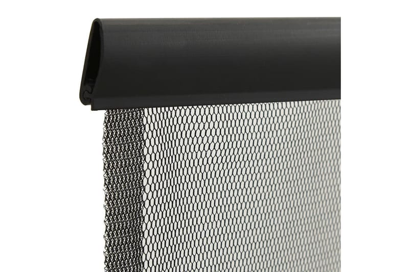Insektskjerm for dør med 4-delers nettgardin svart 120x240cm - Svart - Hage - Utemiljø - Hagedekorasjon - Myggnett
