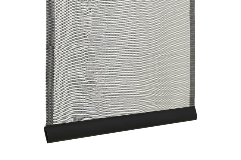 Insektskjerm for dør med 4-delers nettgardin svart 120x240cm - Svart - Hage - Utemiljø - Hagedekorasjon - Myggnett