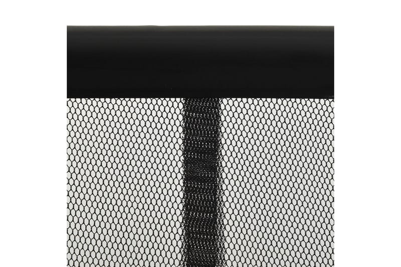 Insektskjerm for dør med 4-delers nettgardin svart 240x240cm - Svart - Hage - Utemiljø - Hagedekorasjon - Myggnett