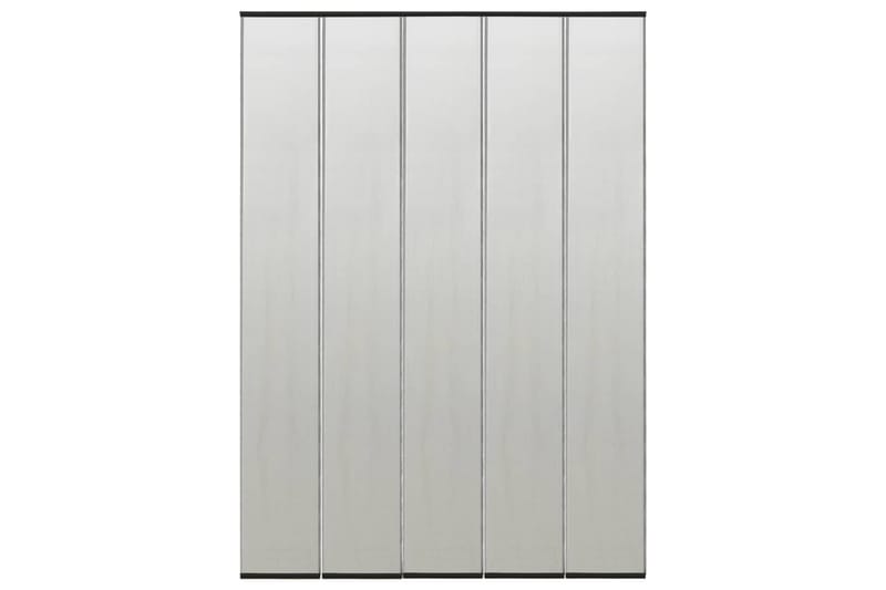 Insektskjerm for dør med 4-delers nettgardin svart 240x240cm - Svart - Hage - Utemiljø - Hagedekorasjon - Myggnett
