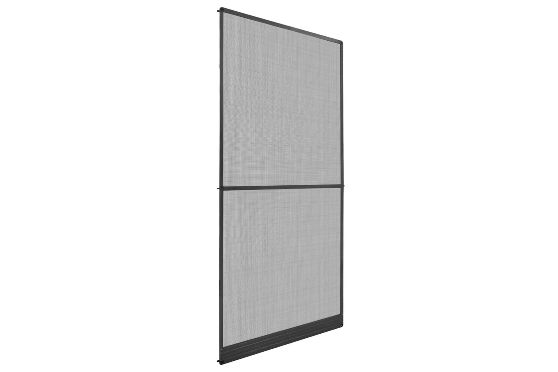 Insektskjerm med hengsler for dør antrasitt 100x215 cm - Antrasittgrå - Hage - Utemiljø - Hagedekorasjon - Myggnett