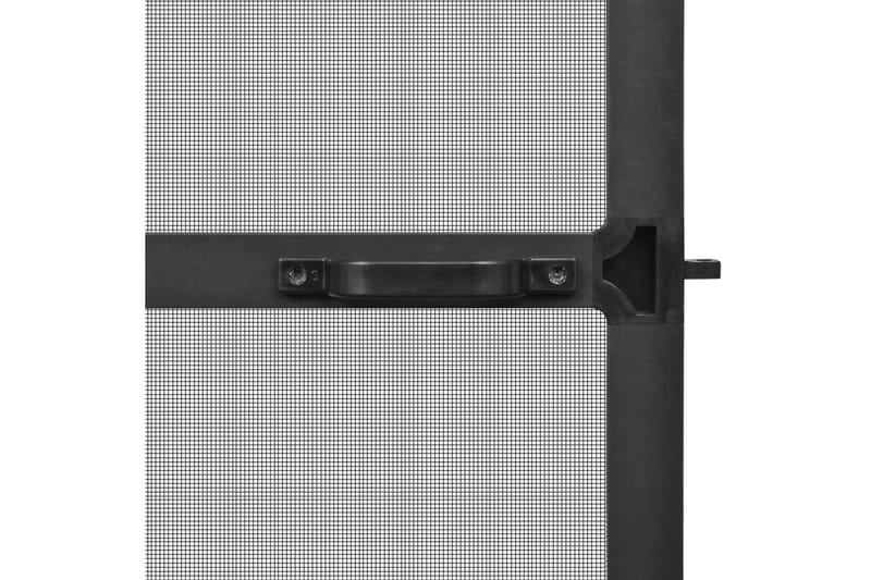 Insektskjerm med hengsler for dør antrasitt 100x215 cm - Antrasittgrå - Hage - Utemiljø - Hagedekorasjon - Myggnett
