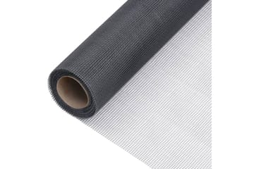 Nettingskjerm glassfiber 80x500 cm grå - Grå - Hage - Utemiljø - Hagedekorasjon - Myggnett