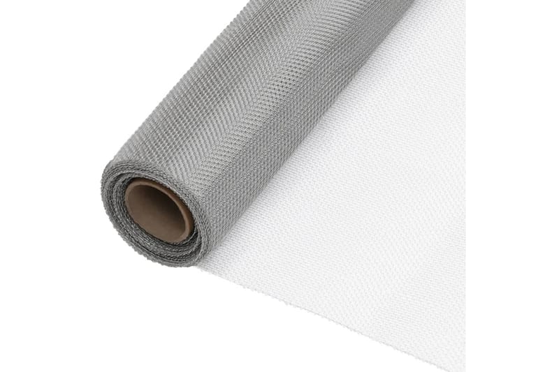 Nettingskjerm rustfritt stål 112x2000 cm sølv - Silver - Hage - Utemiljø - Hagedekorasjon - Myggnett