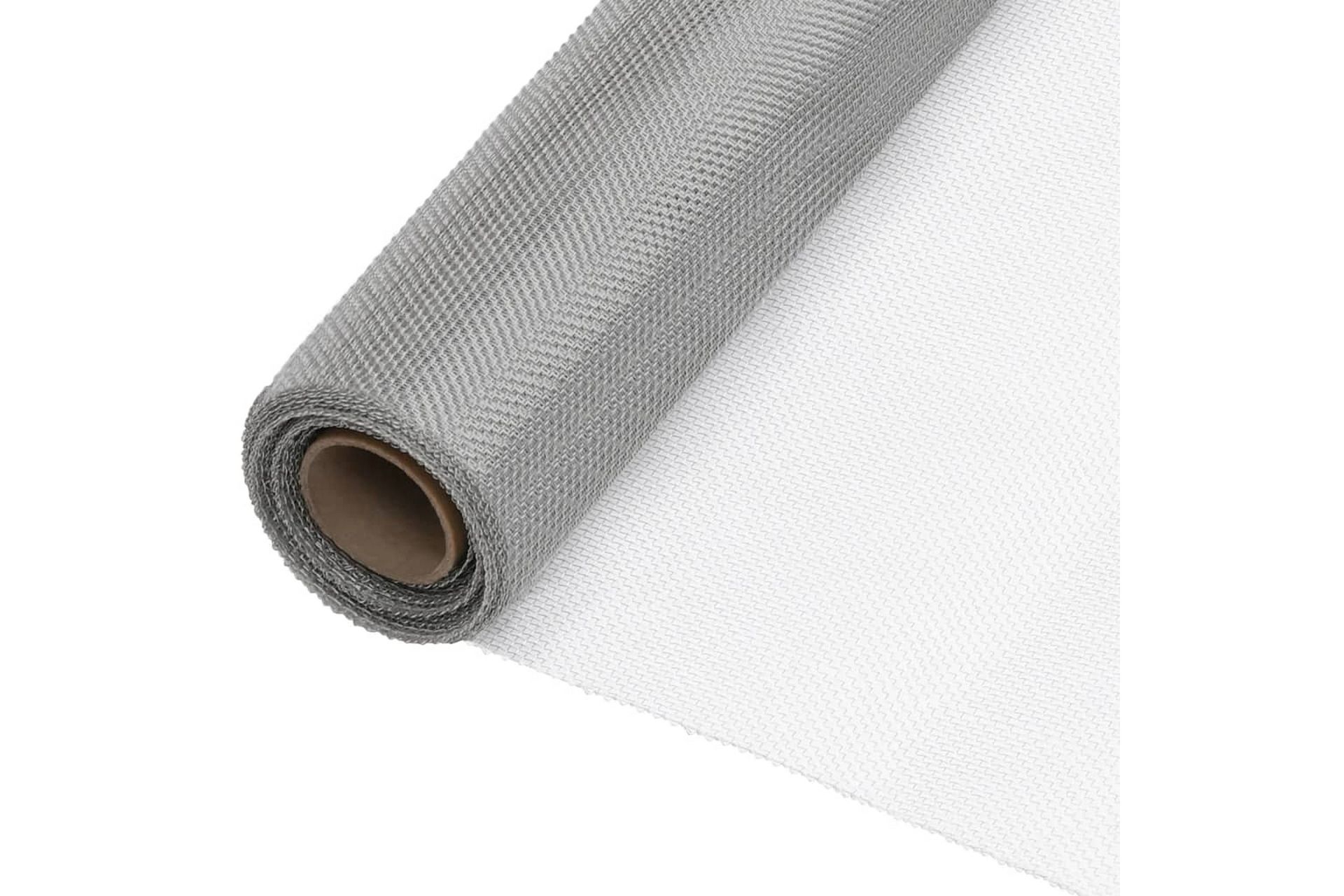 Nettingskjerm rustfritt stål 112x500 cm sølv - Silver - Hage - Utemiljø - Hagedekorasjon - Myggnett