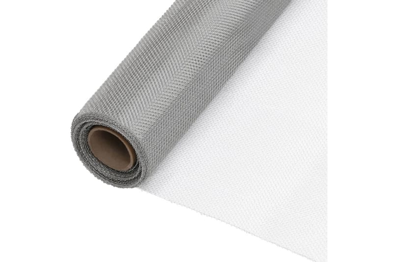 Nettingskjerm rustfritt stål 80x2000 cm sølv - Hage - Utemiljø - Hagedekorasjon - Myggnett
