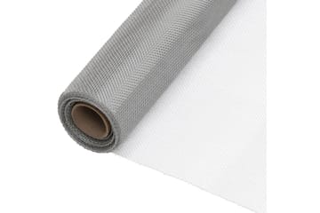 Nettingskjerm rustfritt stål 80x500 cm sølv - Silver - Hage - Utemiljø - Hagedekorasjon - Myggnett
