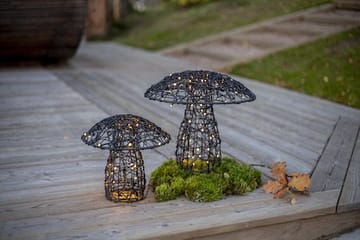 Otto utendørsdekorasjon med belysning 27 cm - svart - Hage - Utemiljø - Hagedekorasjon - Hagefigurer & hagepynt