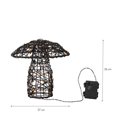 Otto utendørsdekorasjon med belysning 27 cm - svart - Hage - Utemiljø - Hagedekorasjon - Hagefigurer & hagepynt