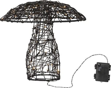 Otto utendørsdekorasjon med belysning 37 cm - svart - Hage - Utemiljø - Hagedekorasjon - Hagefigurer & hagepynt