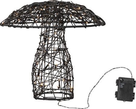 Otto utendørsdekorasjon med belysning 37 cm - svart - Hage - Utemiljø - Hagedekorasjon - Hagefigurer & hagepynt