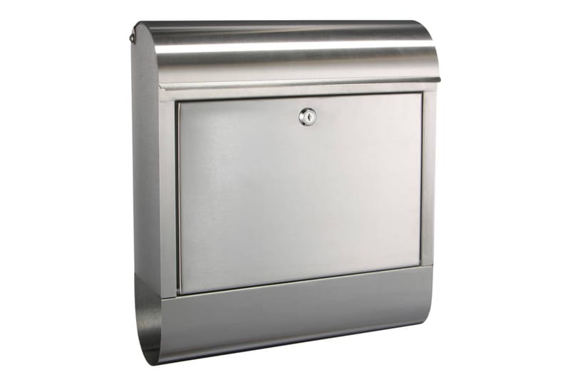 HI Postkasse rustfritt stål 38x12x42,5 cm - Hage - Utemiljø - Hagedekorasjon - Postkasse - Brevkasse
