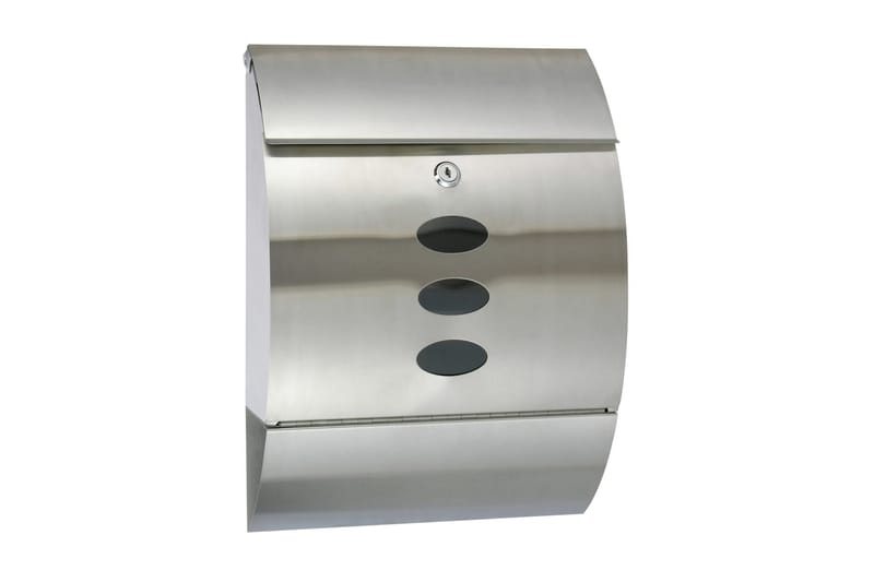 HI Postkasse rustfritt stål 30x12x40 cm - Hage - Utemiljø - Hagedekorasjon - Postkasse - Brevkasse