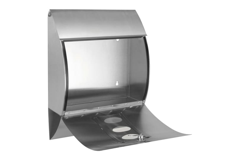 HI Postkasse rustfritt stål 30x12x40 cm - Hage - Utemiljø - Hagedekorasjon - Postkasse - Brevkasse
