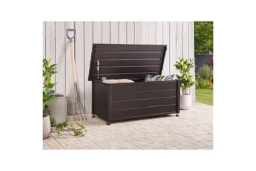 Låda Beliani Campalto Brun, 113x50x52 cm Brown - Hagemøbler - Puteoppbevaring & møbelbeskyttelse - Putebokser & Putekasser