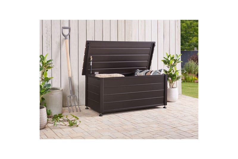Låda Beliani Campalto Brun, 113x50x52 cm Brown - Hagemøbler - Puteoppbevaring & møbelbeskyttelse - Putebokser & Putekasser