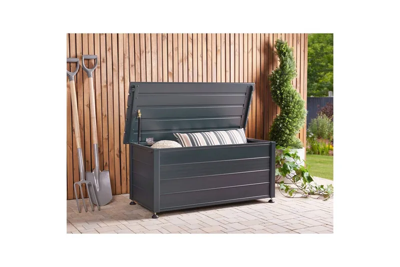 Låda Beliani Campalto Brun, 113x50x52 cm NO_BRAND Grey - Hagemøbler - Puteoppbevaring & møbelbeskyttelse - Putebokser & Putekasser
