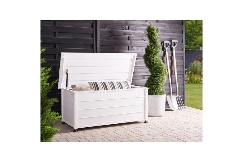 Låda Beliani Campalto Brun, 113x50x52 cm White - Hage - Utemiljø - Hagedekorasjon - Postkasse