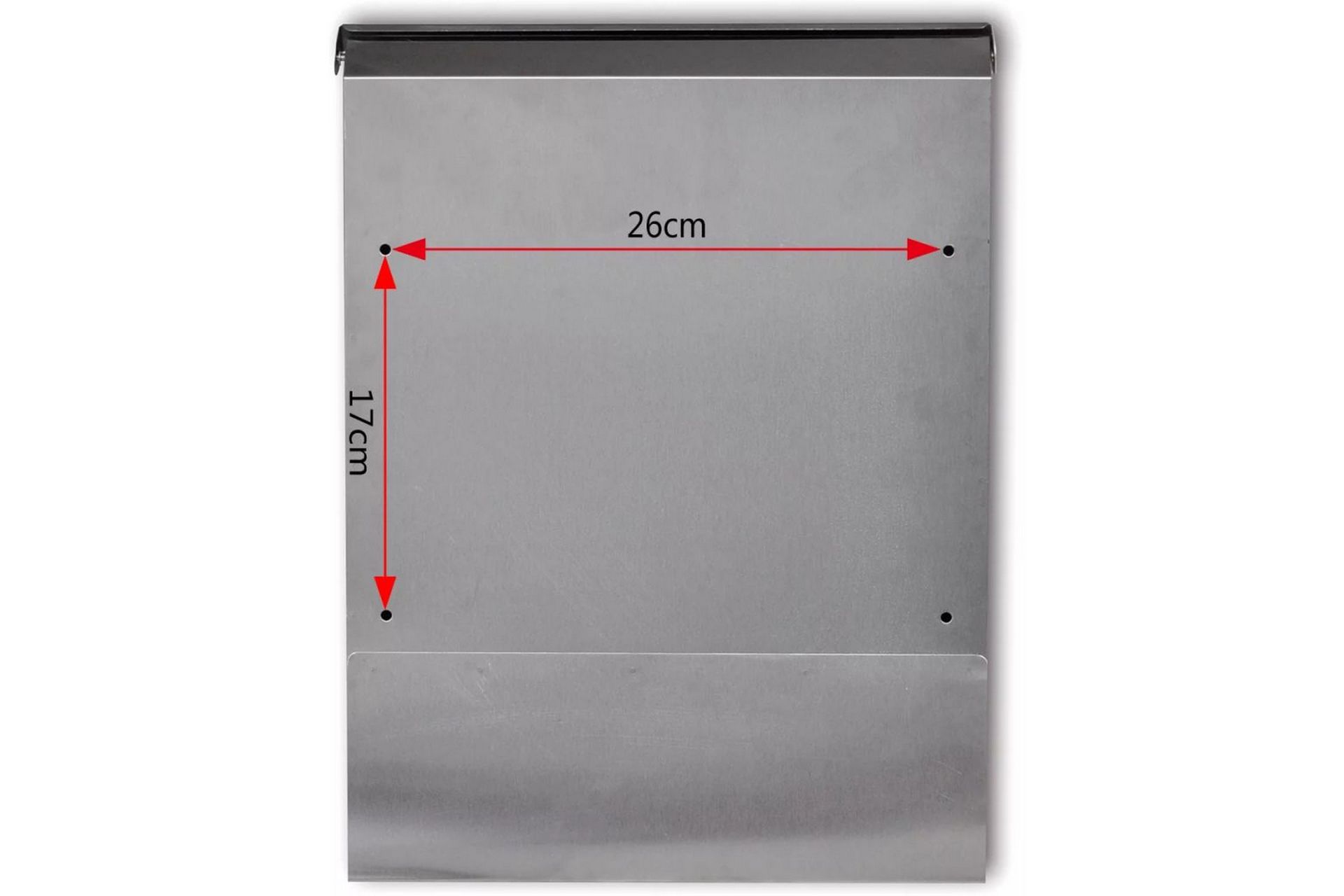 Rustfritt Stål Postkasse 30 x 12 x 40 cm - Hage - Utemiljø - Hagedekorasjon - Postkasse - Brevkasse