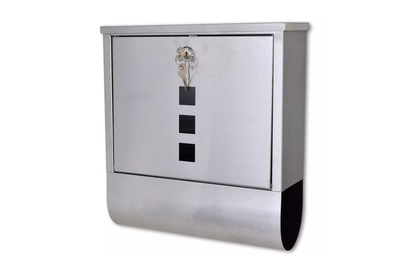 Rustfritt Stål Postkasse 31 x 10,5 x 33,5 cm - Hage - Utemiljø - Hagedekorasjon - Postkasse - Brevkasse