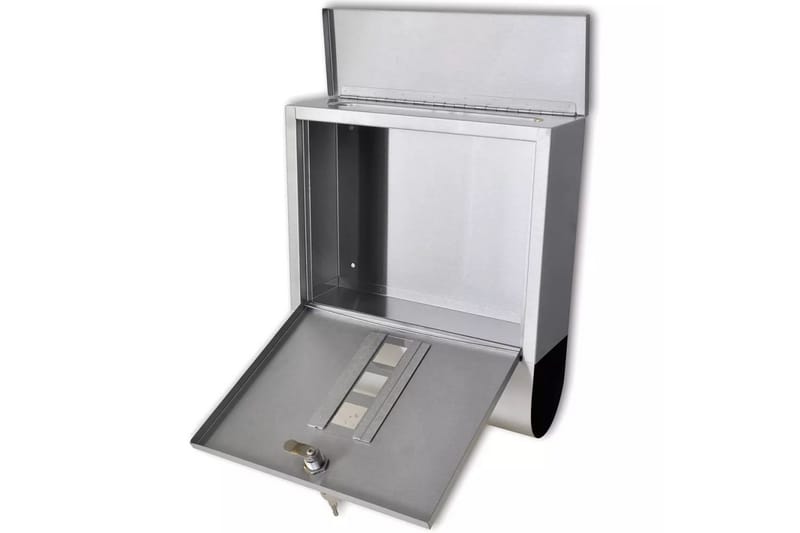 Rustfritt Stål Postkasse 31 x 10,5 x 33,5 cm - Hage - Utemiljø - Hagedekorasjon - Postkasse - Brevkasse