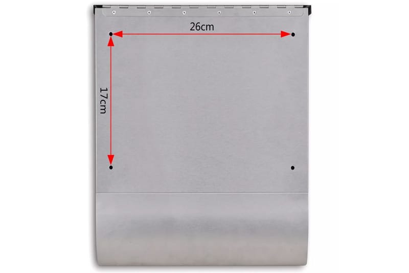 Rustfritt Stål Postkasse 31 x 10,5 x 33,5 cm - Hage - Utemiljø - Hagedekorasjon - Postkasse - Brevkasse