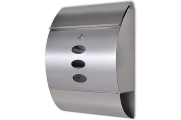 Rustfritt Stål Postkasse 30 x 12 x 40 cm - Hage - Utemiljø - Hagedekorasjon - Postkasse - Brevkasse