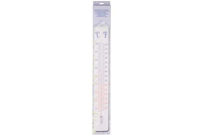 Esschert Design Termometer på veggplate 90 cm TH9 - Hage - Utemiljø - Hagedekorasjon - Regn & temperatur - Utetermometer