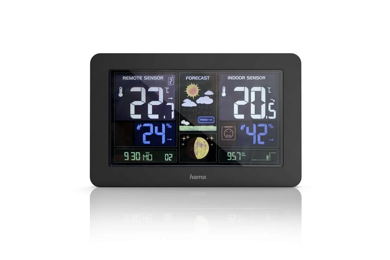HAMA Værstasjon Premium - HAMA - Hage - Utemiljø - Hagedekorasjon - Regn & temperatur - Utetermometer