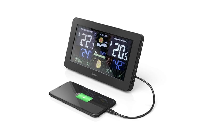 HAMA Værstasjon Premium - HAMA - Hage - Utemiljø - Hagedekorasjon - Regn & temperatur - Utetermometer