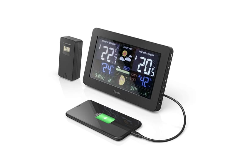 HAMA Værstasjon Premium - HAMA - Hage - Utemiljø - Hagedekorasjon - Regn & temperatur - Utetermometer
