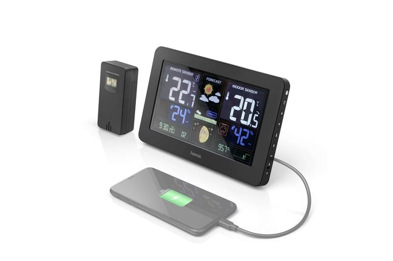 HAMA Værstasjon Premium - HAMA - Hage - Utemiljø - Hagedekorasjon - Regn & temperatur - Utetermometer