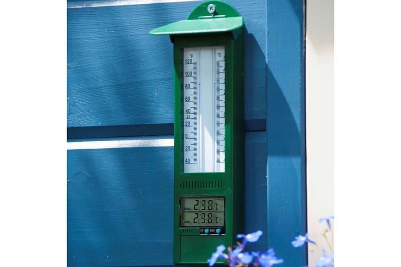 Nature Utendørs digitalt termometer min-maks 9,5x2,5x24 cm - Utetermometer - Termometer