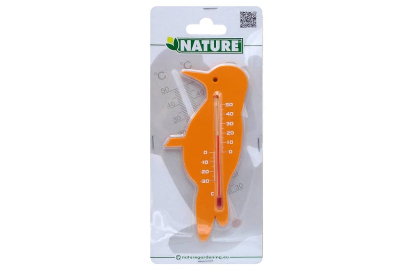 Nature Utendørs veggtermometer finkefugl oransje - Utetermometer - Termometer