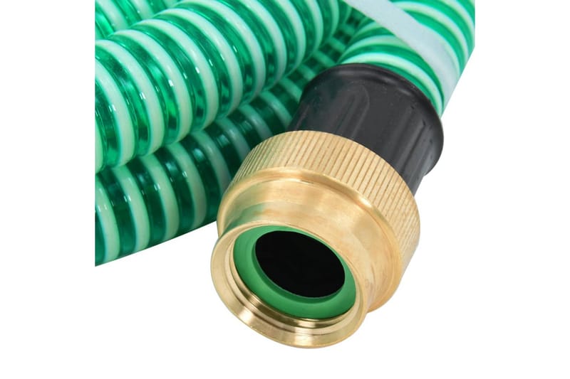 Sugeslange med messingkontakter 15 m 25 mm grönn - grönn - Vannslange & hageslange