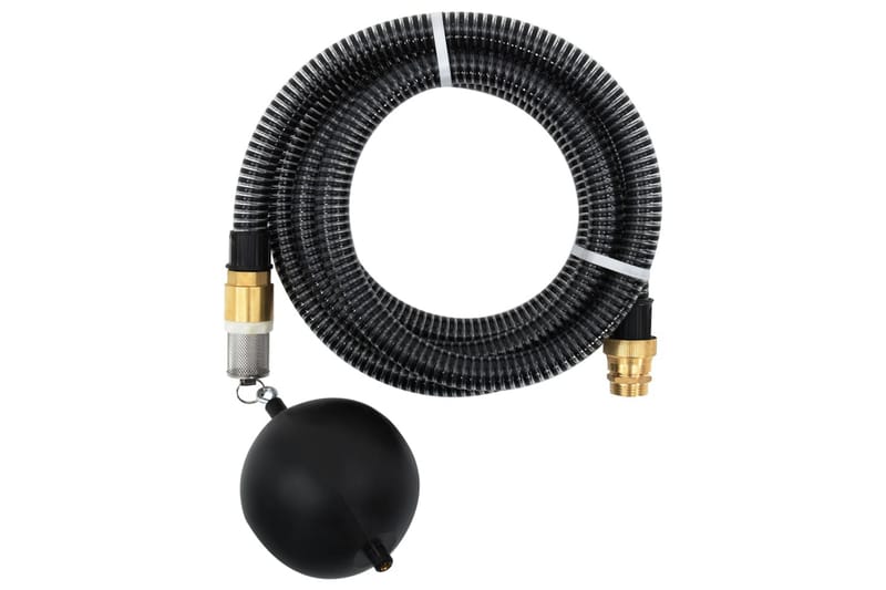 Sugeslange med messingkontakter 5 m 25 mm svart - Svart - Hage - Utemiljø - Pumper og irrigasjon - Vannslange & hageslange