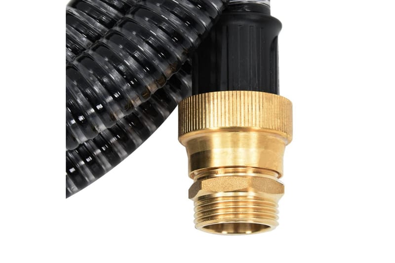 Sugeslange med messingkontakter 5 m 25 mm svart - Svart - Hage - Utemiljø - Pumper og irrigasjon - Vannslange & hageslange