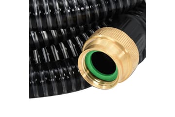 Sugeslange med messingkontakter 5 m 25 mm svart - Svart - Hage - Utemiljø - Pumper og irrigasjon - Vannslange & hageslange