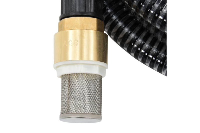 Sugeslange med messingkontakter 7 m 25 mm svart - Svart - Hage - Utemiljø - Pumper og irrigasjon - Vannslange & hageslange