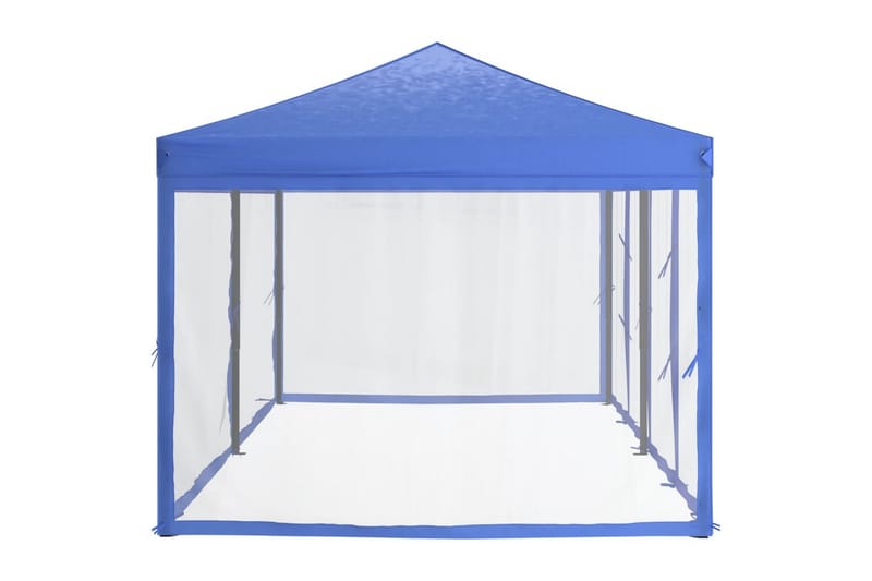 beBasic Sammenleggbart festtelt med sidevegger blå 3x6 m - BlÃ¥ - Partytelt - Hagetelt & oppbevaringstelt