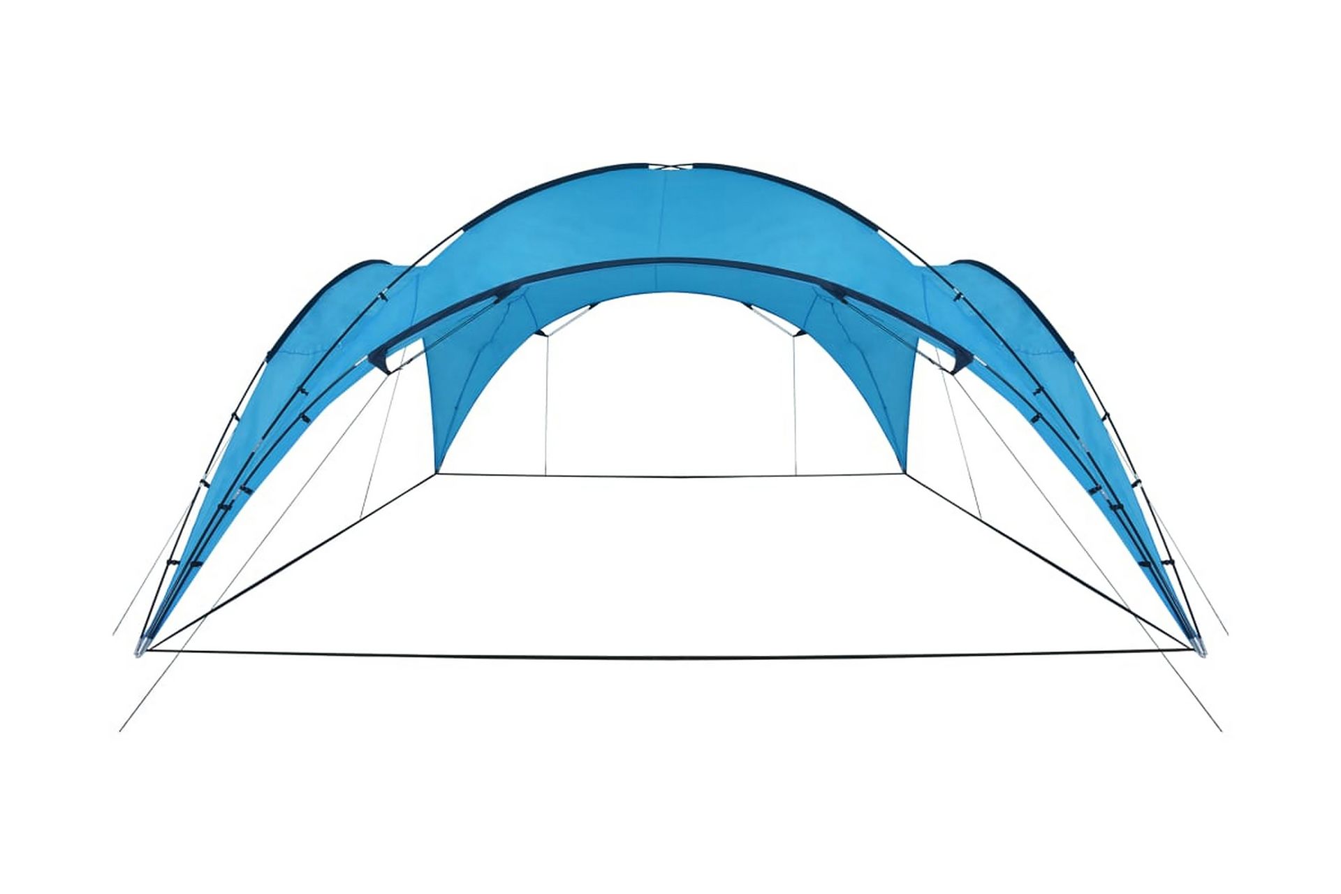 Festtelt bue 450x450x265 cm lyseblå - Hage - Utemiljø - Utendørsoppbevaring - Hagetelt & oppbevaringstelt - Partytelt