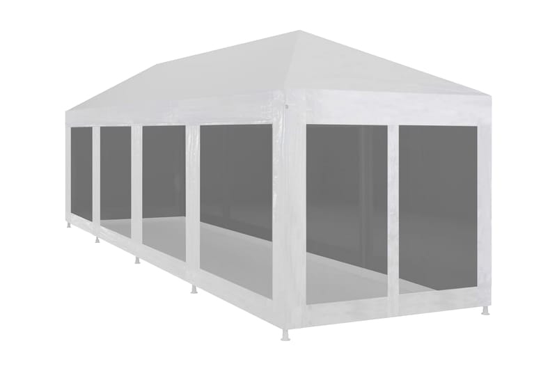 Festtelt med 10 sidevegger av netting 12x3 m - Hage - Utemiljø - Utendørsoppbevaring - Hagetelt & oppbevaringstelt - Partytelt