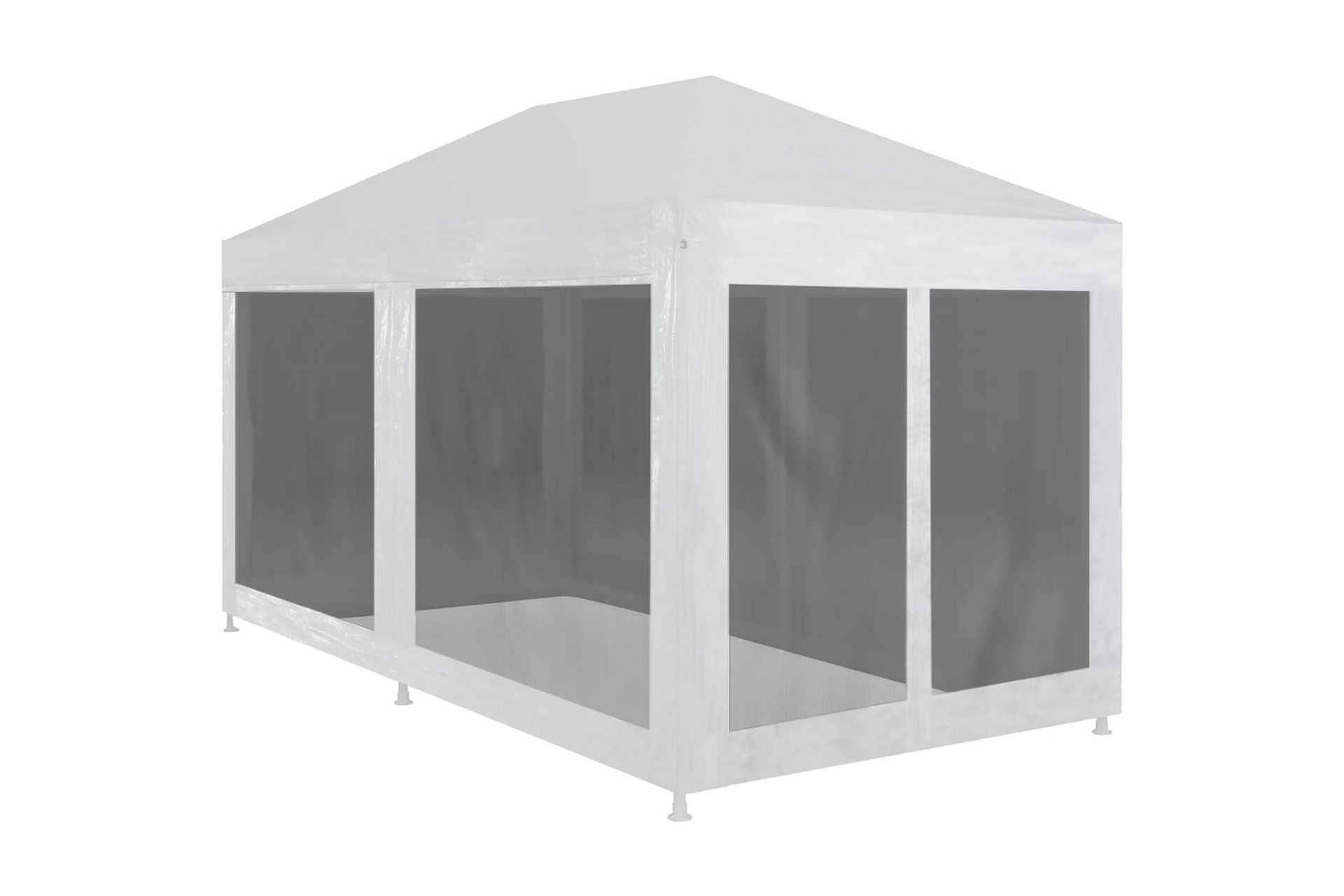 Festtelt med 6 sidevegger av netting 6x3 m - Hage - Utemiljø - Utendørsoppbevaring - Hagetelt & oppbevaringstelt - Partytelt