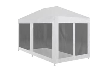 Festtelt med 6 sidevegger av netting 6x3 m - Hage - Utemiljø - Utendørsoppbevaring - Hagetelt & oppbevaringstelt - Partytelt