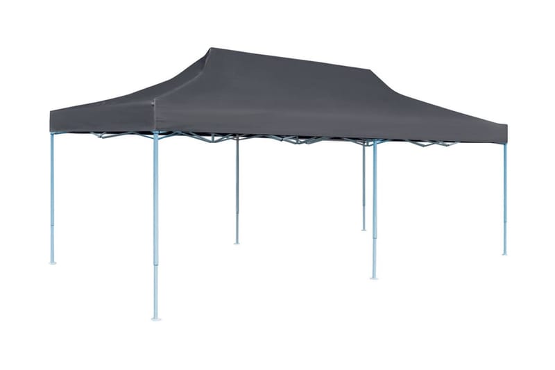 Foldbart popup festtelt med sidevegger 3x6 m antrasitt - Hage - Utemiljø - Utendørsoppbevaring - Hagetelt & oppbevaringstelt - Partytelt