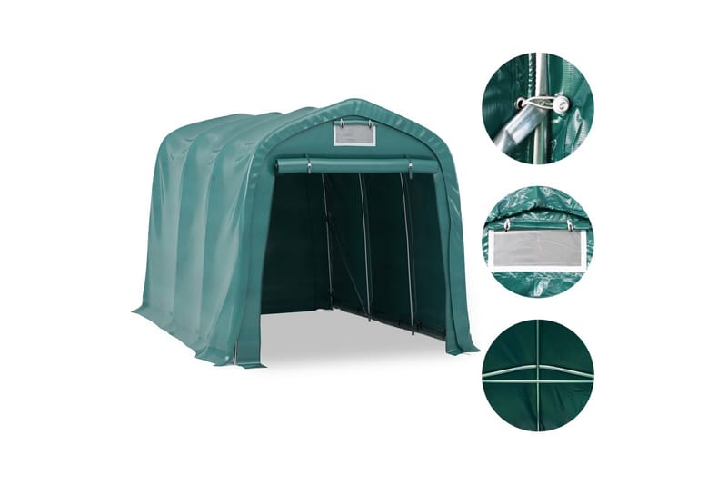 Garasjetelt PVC 2,4x3,6 m grønn - grønn - Garasjetelt - Hagetelt & oppbevaringstelt